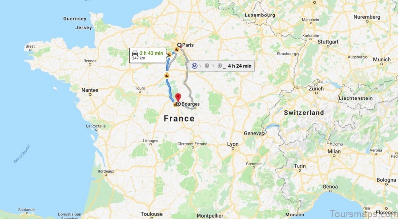 bourges travel guide for tourist map of bourges 7