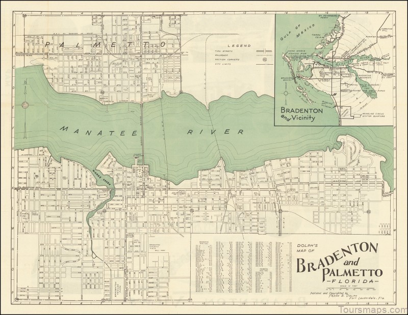 bradenton travel guide for tourist map of bradenton