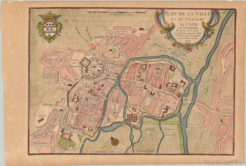 caen travel guide for tourist map of caen 7