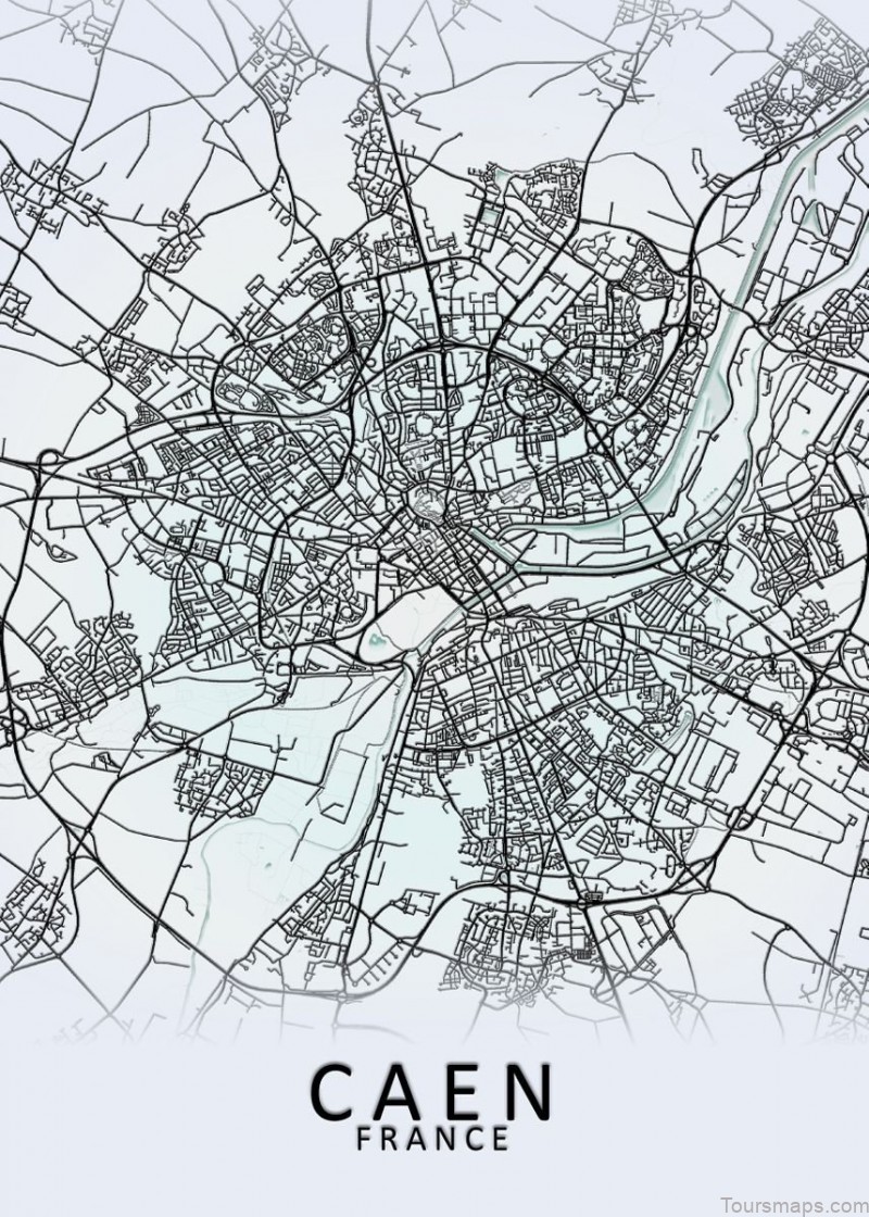 caen travel guide for tourist map of caen