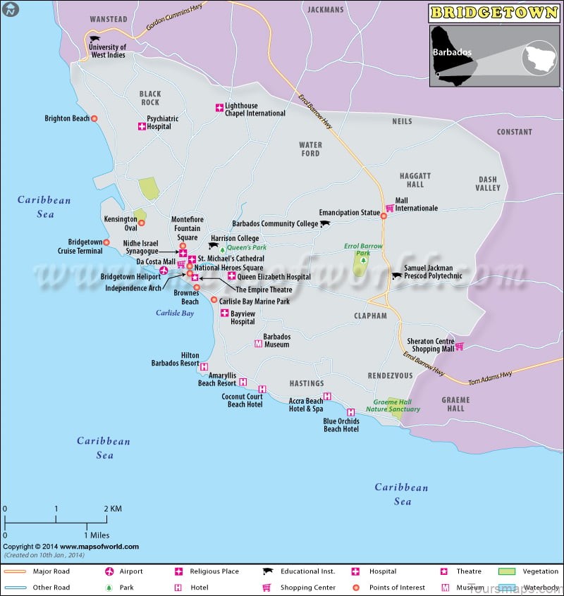 map of bridgetown a complete guide for budget travelers 4