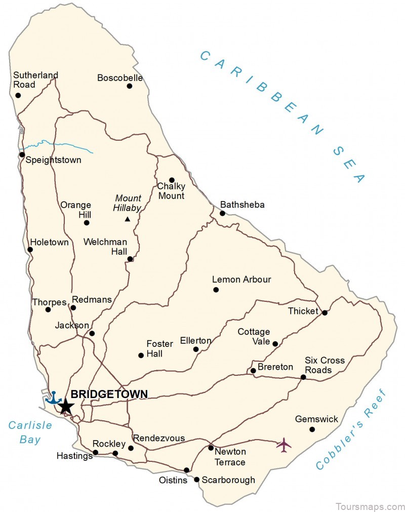 map of bridgetown a complete guide for budget travelers