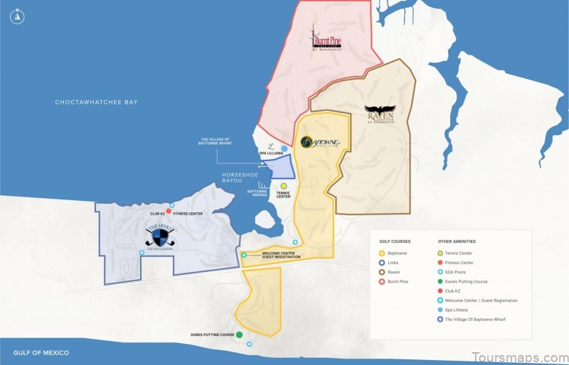 map of burnt pine see the top 10 things to do in a day 2