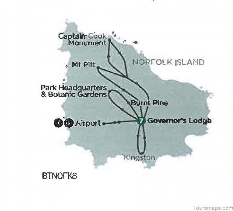 map of burnt pine see the top 10 things to do in a day 4