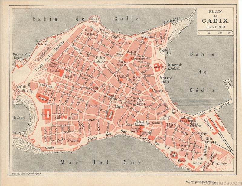 map of cadiz tourists how to get to and around the city 5