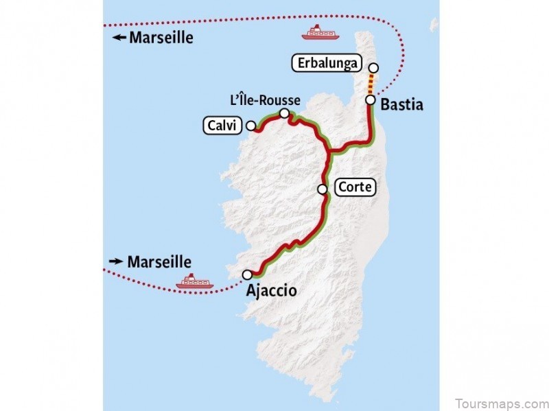 map of calvi the best hikes beaches and a day trip to corsica 1