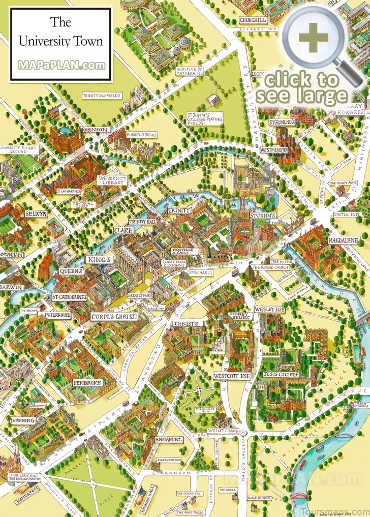 map of cambridge uk travel guide for tourists uk 2