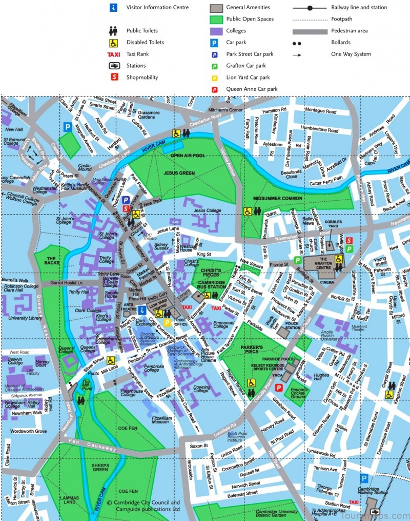 map of cambridge uk travel guide for tourists uk 4