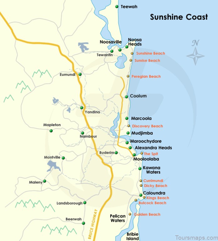 the ultimate travel guide for the best things to see and do in map of caloundra 5