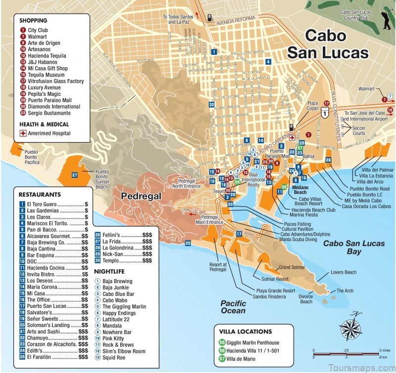 your guide to cancuns visit map of cabo san lucas 4