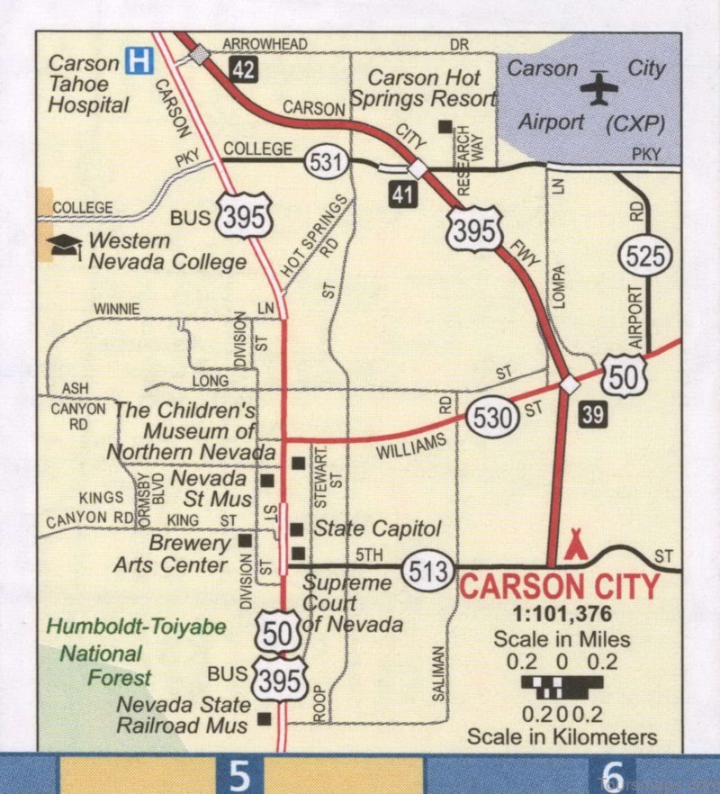 a travel guide for tourists to enjoy carson city