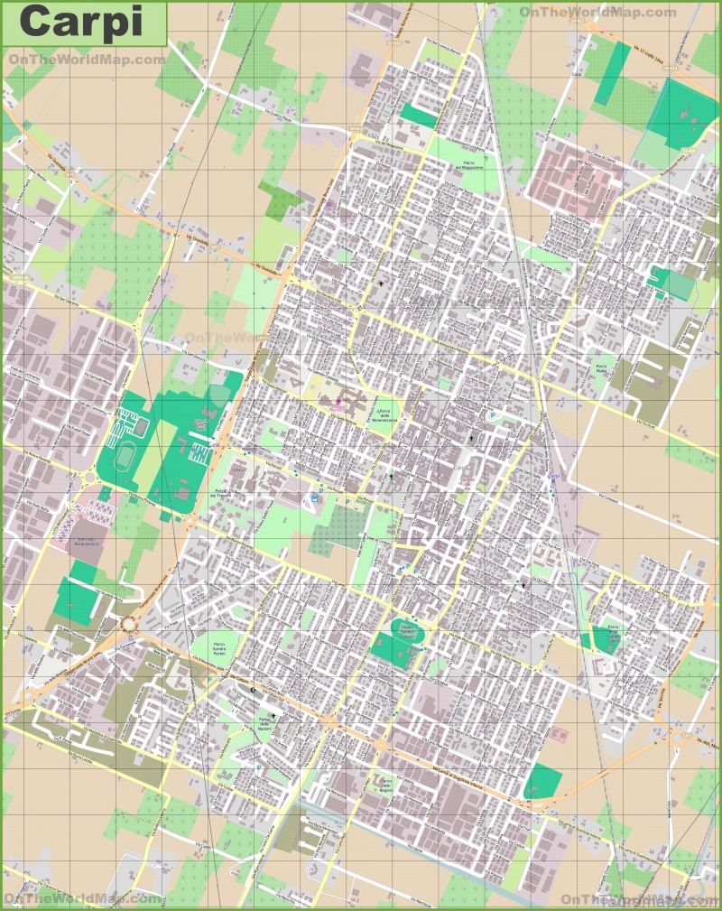 carpi travel guide for tourist map of carpi 3