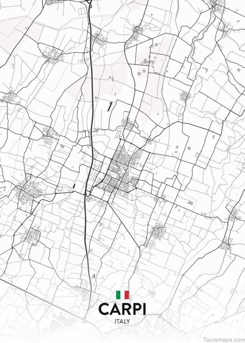 carpi travel guide for tourist map of carpi