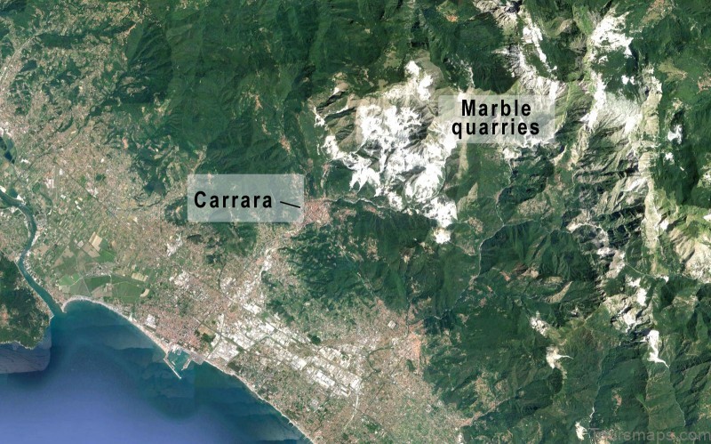 carrara travel guide for tourist map of carrara 2