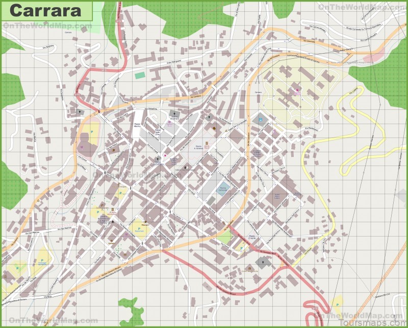 carrara travel guide for tourist map of carrara 6