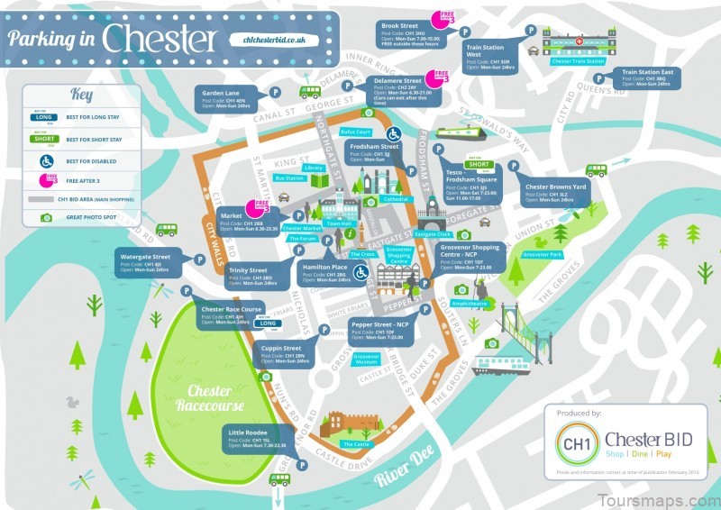 chester travel guide for tourist map of chester 3
