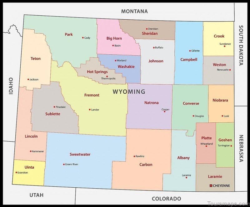 cheyenne travel guide for tourist map colorado 3