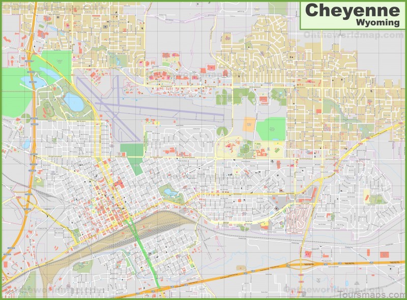 cheyenne travel guide for tourist map colorado 4