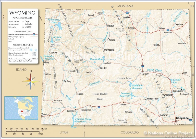cheyenne travel guide for tourist map colorado 8