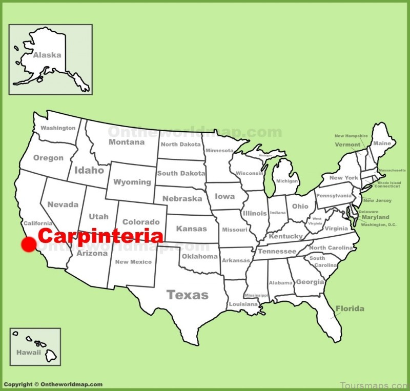 map of carpinteria a travel guide for tourists 2