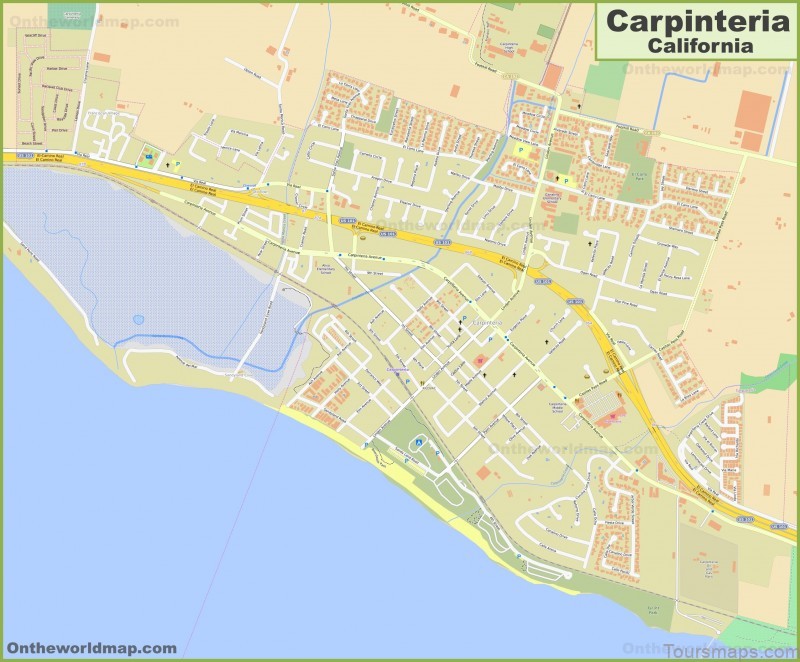 map of carpinteria a travel guide for tourists 4