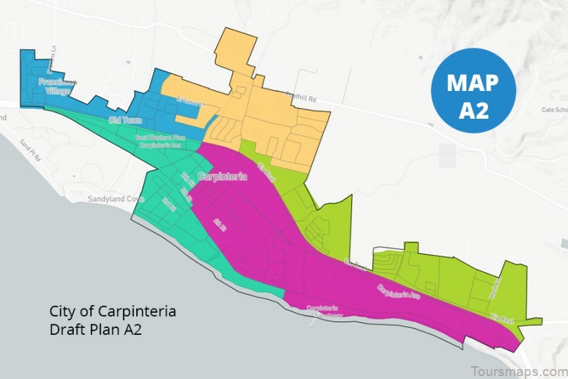 map of carpinteria a travel guide for tourists 6