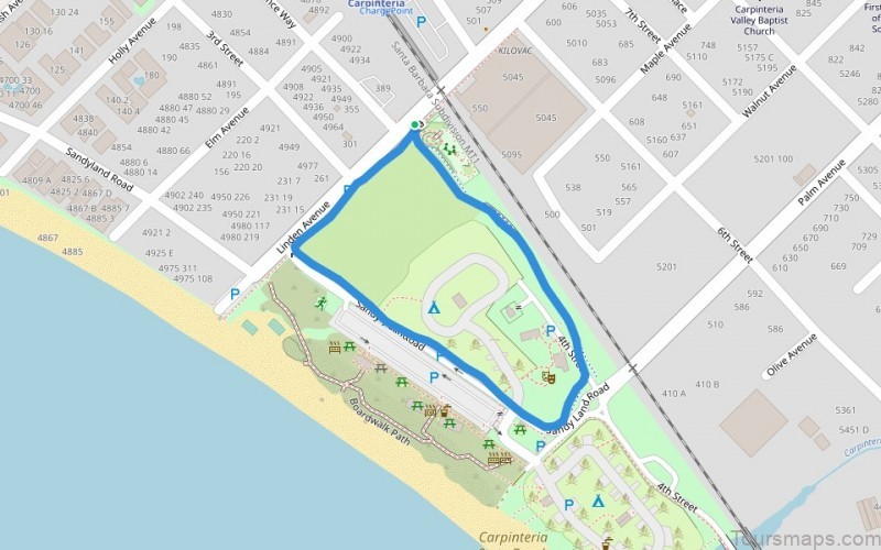 map of carpinteria a travel guide for tourists