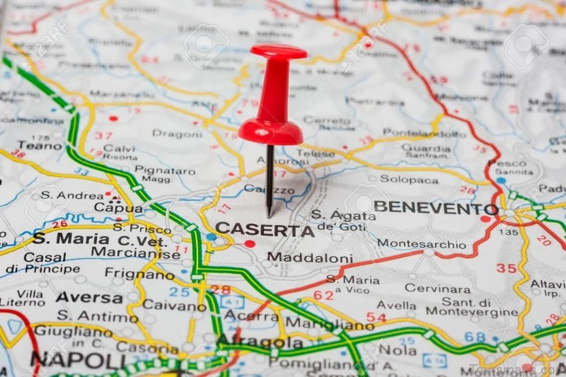 map of caserta travel guide for tourist 3