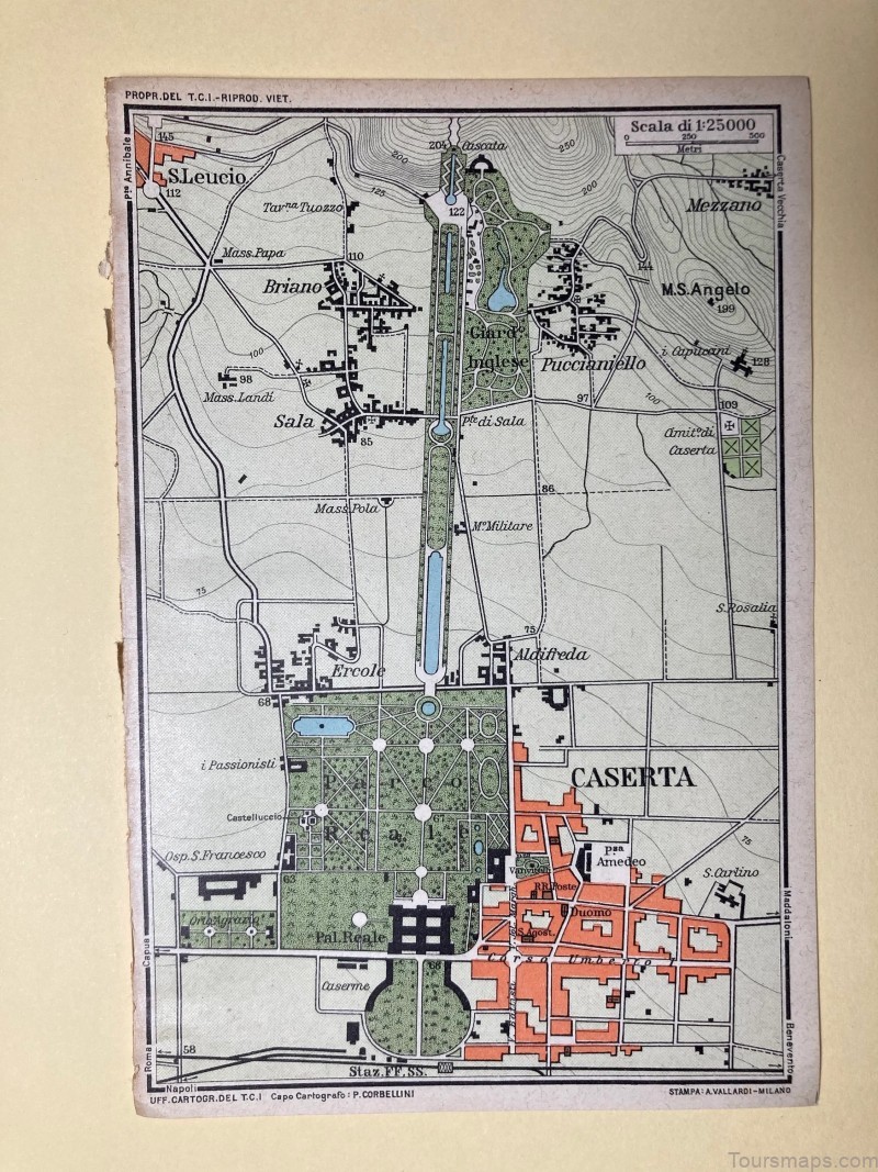 map of caserta travel guide for tourist 4
