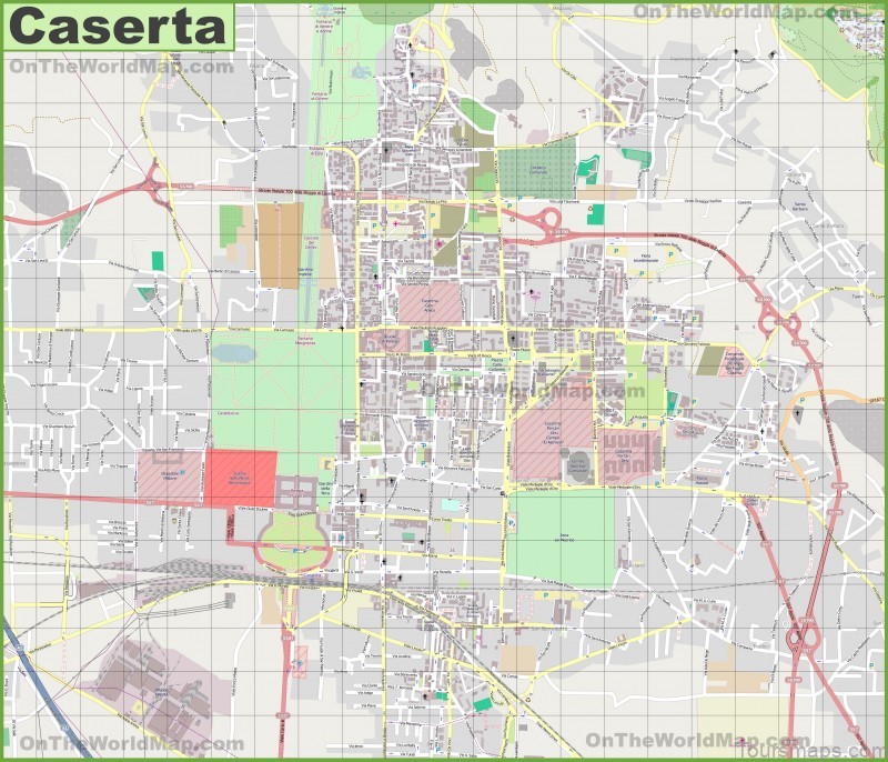 map of caserta travel guide for tourist 5