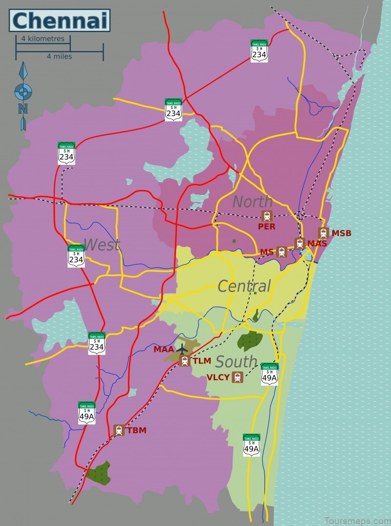 map of chennai travel guide for tourist a quick guide to the city 3