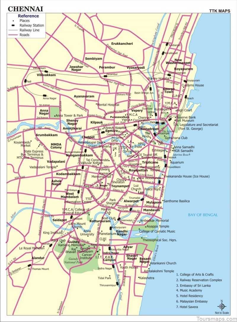 map of chennai travel guide for tourist a quick guide to the city 5