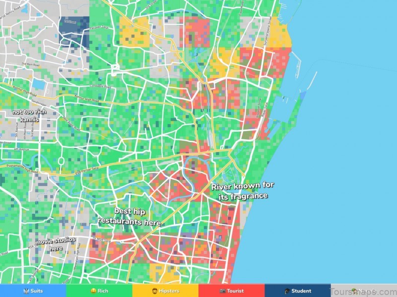map of chennai travel guide for tourist a quick guide to the city 7