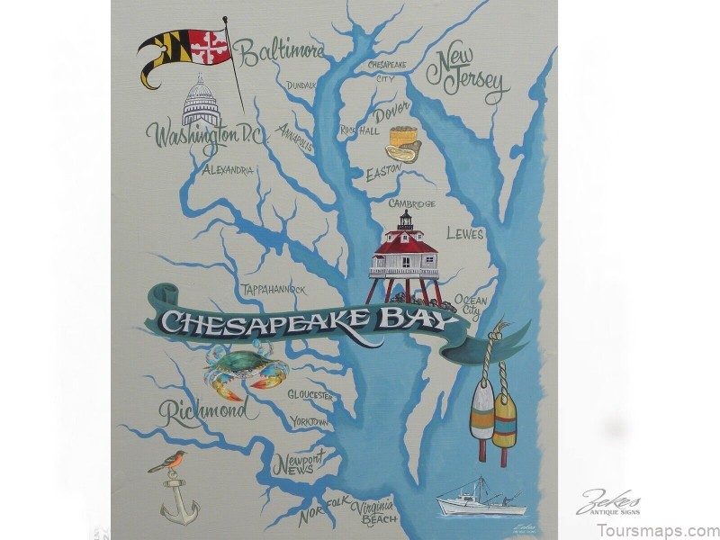 map of chesapeake virginia to help you plan your vacation 9