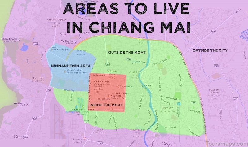 map of chiang mai guide for tourists 1