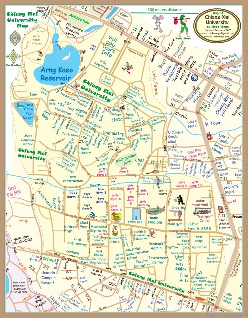 map of chiang mai guide for tourists 3