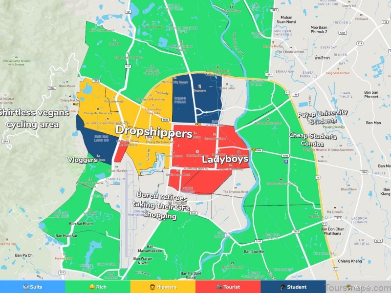 map of chiang mai guide for tourists 4