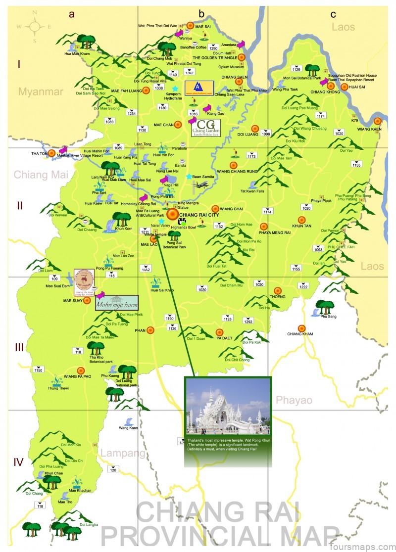 map of chiang rai thailand where to explore for a perfect vacation 2