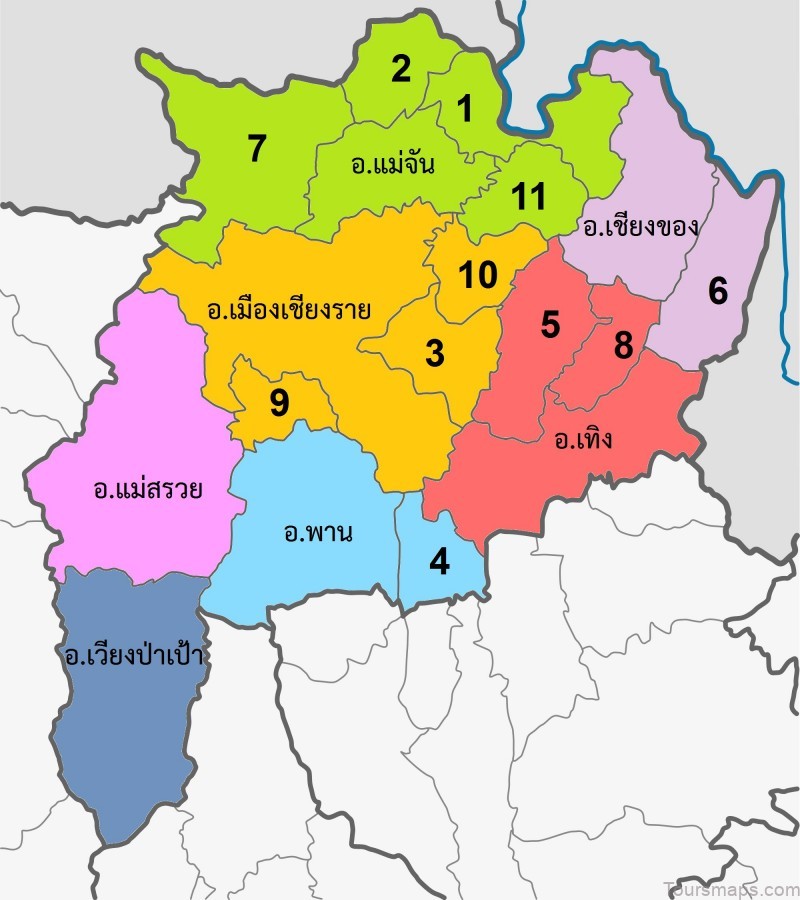 map of chiang rai thailand where to explore for a perfect vacation 3