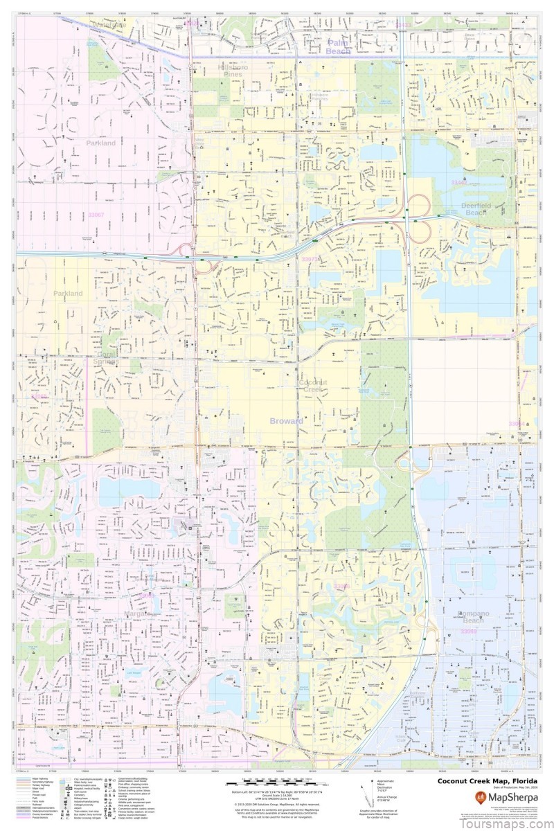 coconut creek travel guide for tourist map of coconut creek 2