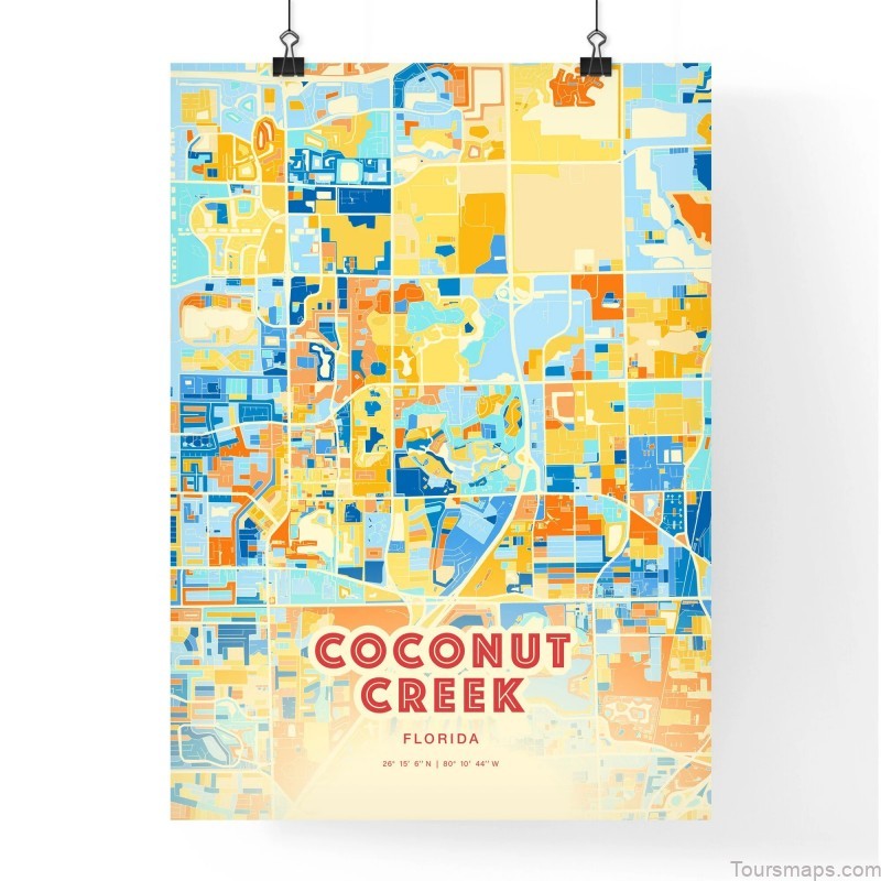 coconut creek travel guide for tourist map of coconut creek 4