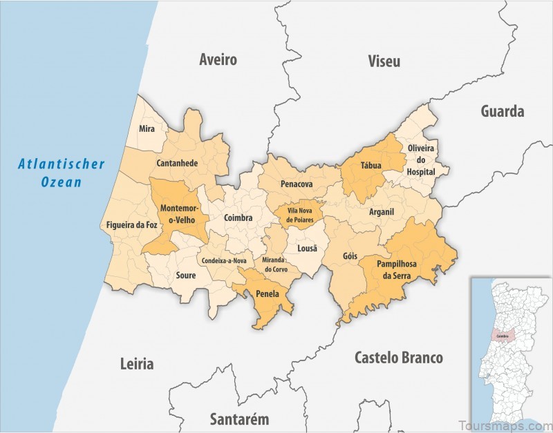 coimbra travel guide for tourists map of coimbra 2