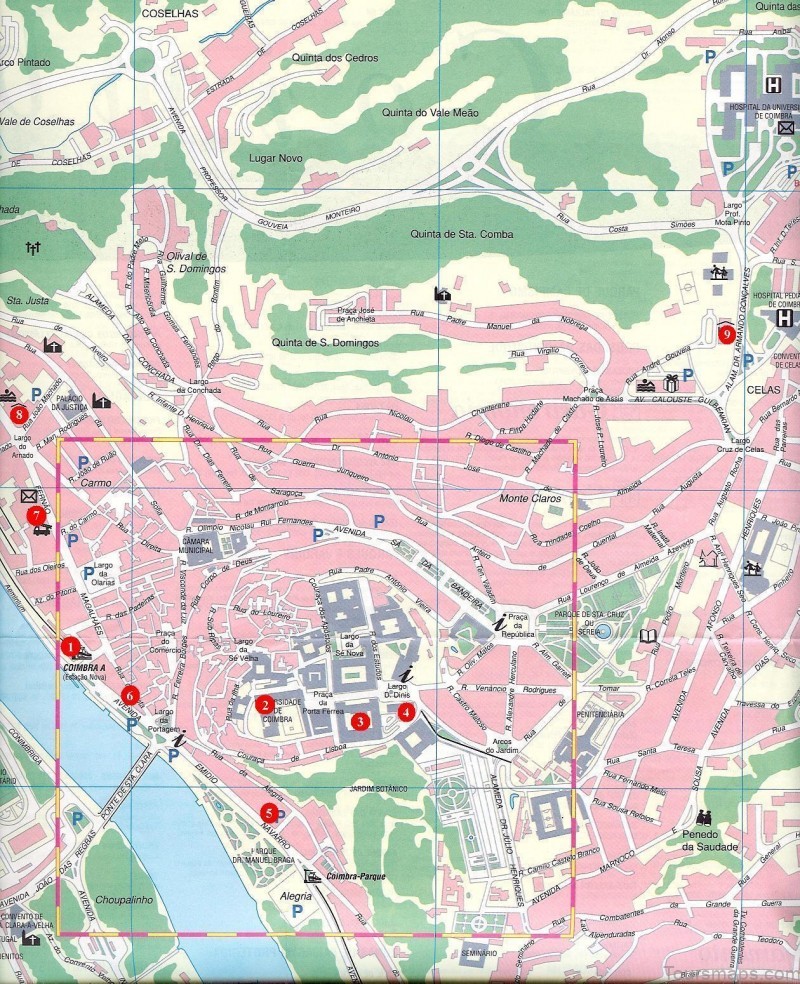 coimbra travel guide for tourists map of coimbra 6