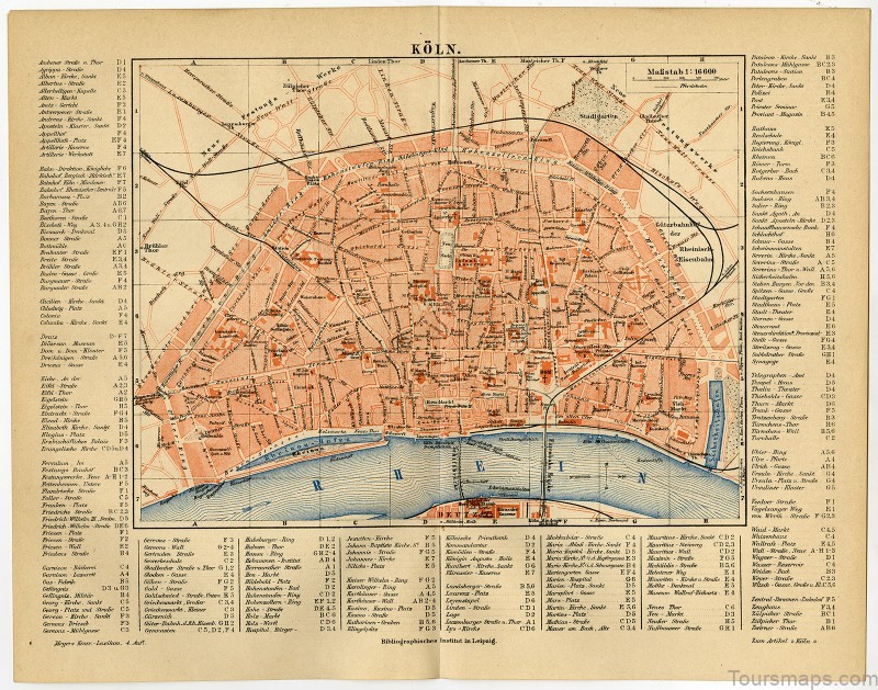 cologne travel guide for tourist map of cologne 1