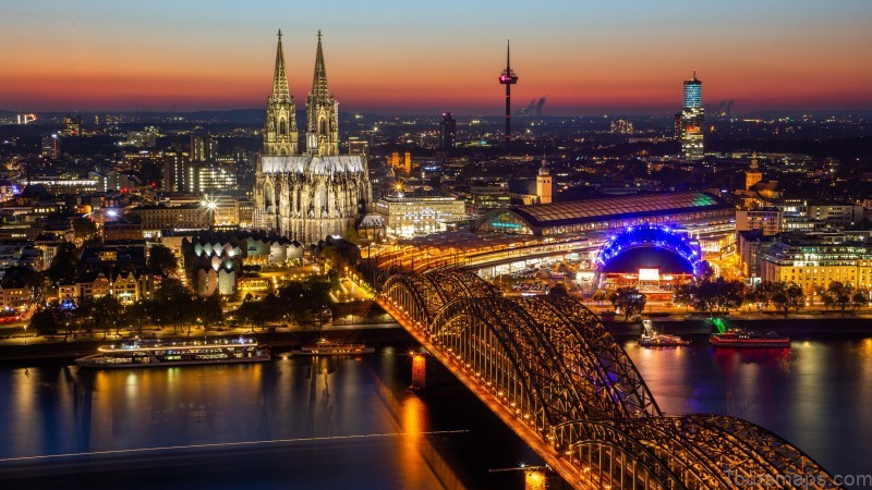 cologne travel guide for tourist map of cologne 12