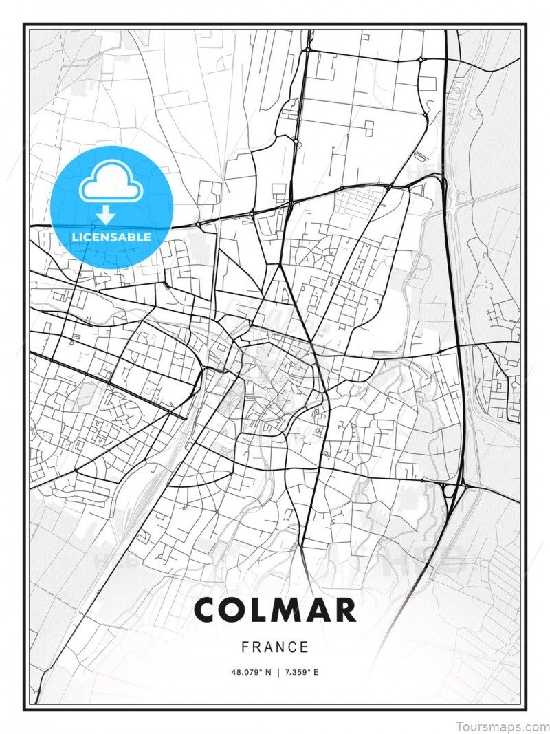 the map of colmar frances most beautiful town 1