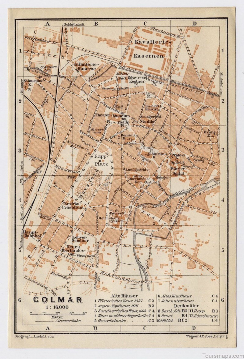 the map of colmar frances most beautiful town 10