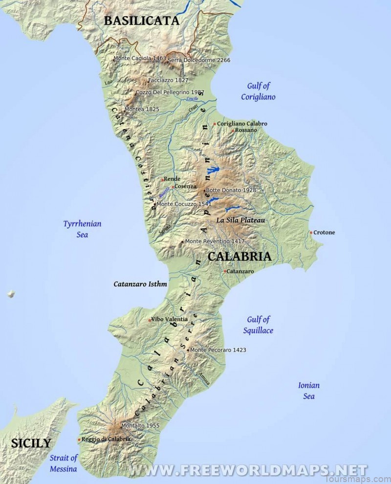 cosenza travel guide for tourists map of cosenza