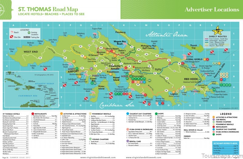 cruz bay travel guide a map of the main attractions 10