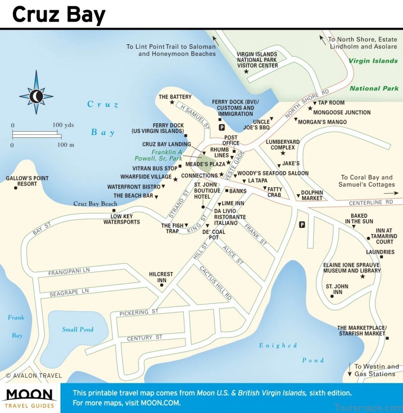 cruz bay travel guide a map of the main attractions 5